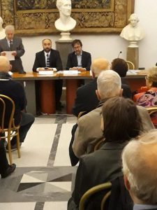 Un momento della cerimonia tenutasi in Campidoglio