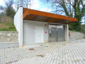 L'ascensore nei pressi del Castello