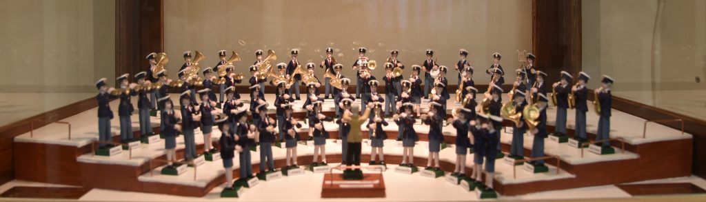 Una vera chicca realizzata da Mauro Fugacci, veterano della Musica Cittadina. Tutti i componenti della Banda realizzati come soldatini.
