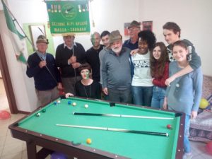 Il biliardo donato dagli Alpini di Fivizzano al centro “Icaro”
