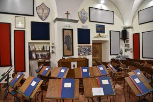 La sala prove della Musica Cittadina all'interno della sede del sodalizio