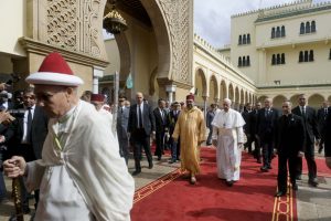 Papa Francesco in visita di cortesia al Re Mohammed VI.