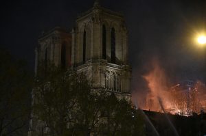 Fire at Notre-Dame Cathedral in Paris