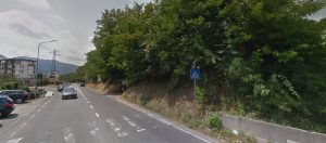 L'ingresso di Aulla dalla Statale della Cisa. A quest'altezza dovrebbe sorgere la rotonda che unirebbe la SS 62 con il casello autostradale