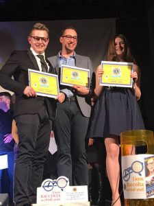 I tre presentatori della serata