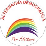 Il simbolo della lista Alternativa Democratica per Filattiera