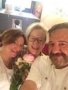 La Streep al ristorante “Caveau del Teatro”