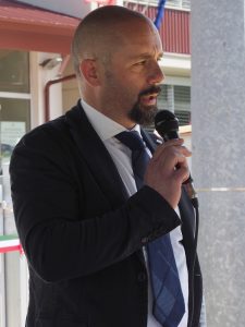 Inaugurazione scuola Villafranca - Fabrizio Boni architetto progettista (foto Massimo Pasquali)