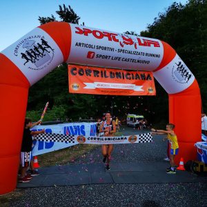 L'arrivo della prima assoluta Luciana Bertuccelli