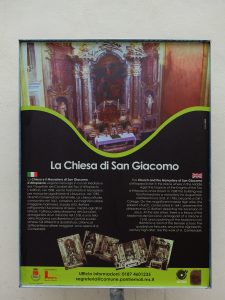 Un altro cartello dedicato alla chiesa di San Giacomo d'Altopascio.