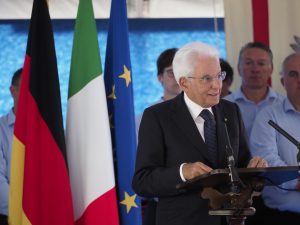 Un momento dell'intervento del presidente Mattarella