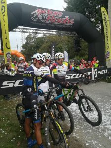 La partenza della Castagna Bike a Villafranca