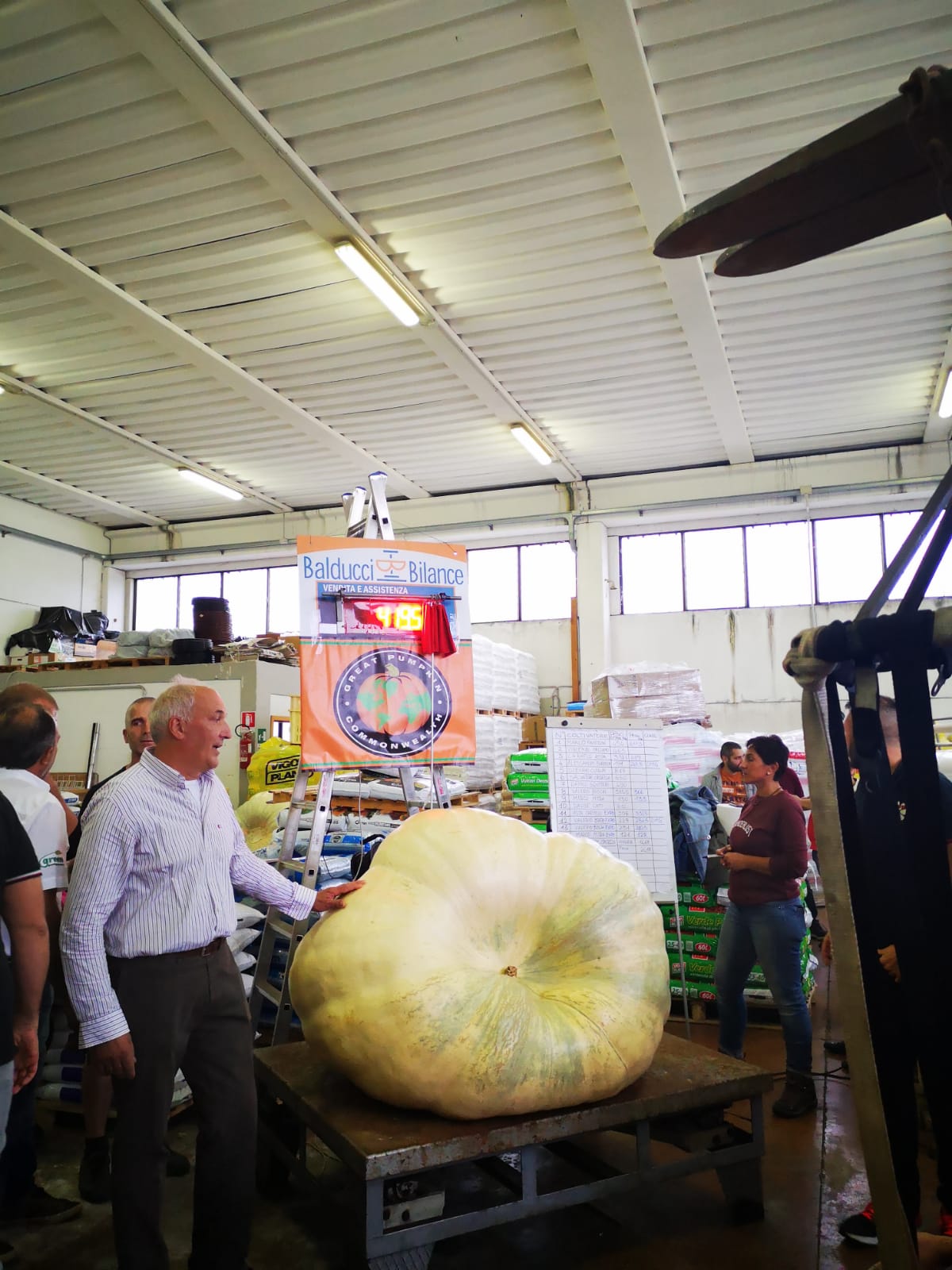 Torrano: la zucca gigante di Marco Fantoni arriva settima al concorso nazionale a Pontedera