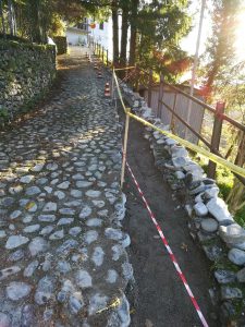 I lavori alla rete idrica al castello Tresana