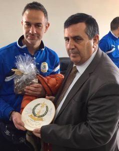 Da sinistra: il sindaco di Fivizzano Gianluigi Giannetti con il sindaco di Betlemme Anton Salman
