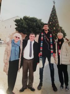L'incontro delle due sindache con il primo cittadino di Betlemme Anton Salman e con un campione di basket palestinese.