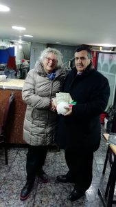 L'incontro della sindaca Annalisa Folloni con il primo cittadino di Betlemme Anton Salman.