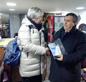 L'incontro della sindaca Lucia Baracchini con il primo cittadino di Betlemme Anton Salman