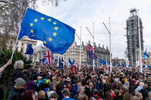 Una manifestazione dello scorso anno a Londra contro Brexit