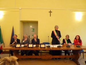 Il tavolo delle autorità durante le celebrazioni per la festa di San Geminiano