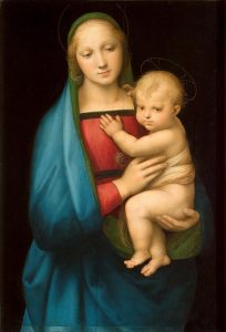 Raffaello, "Madonna del Granduca" (1504 ca). Firenze, Galleria Palatina di Palazzo Pitti.