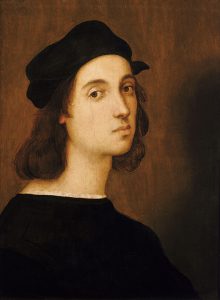 Raffaello, "Autoritratto" (1504-1506). Firenze, Galleria degli Uffizi.