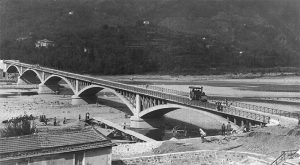 Ultimi lavori al ponte tra Bettola di Caprigliola e Albiano: è il 1908