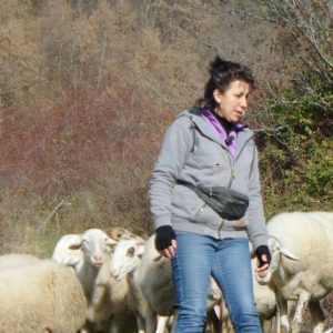 Cinzia Angiolini, allevatrice e presidente del Consorzio di valorizzazione e tutela della Pecora e dell’Agnello di razza Zerasca
