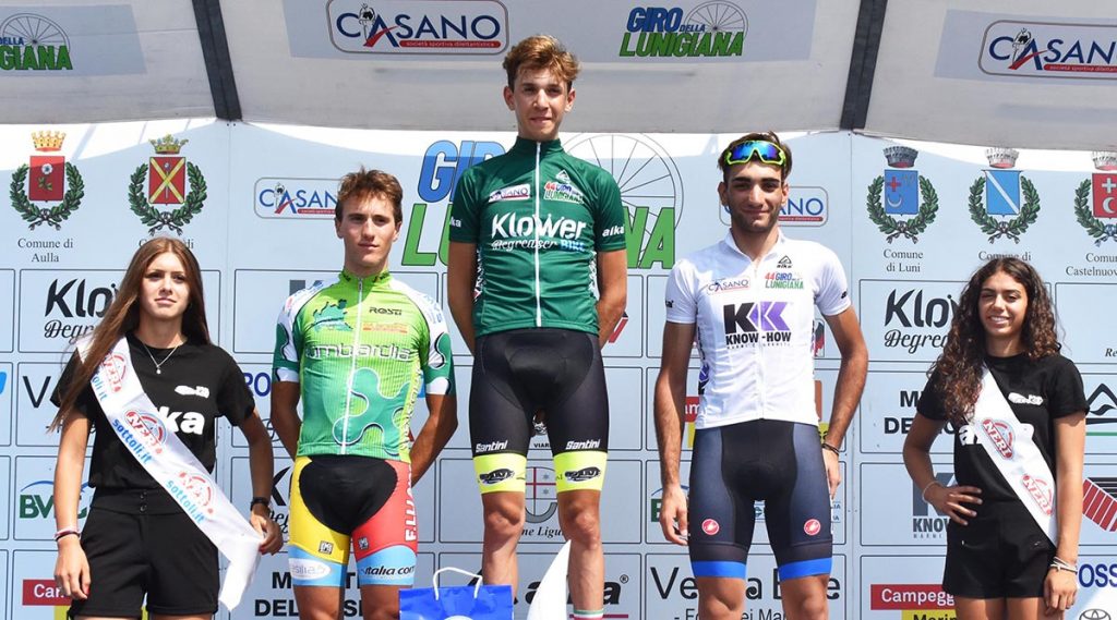 Il podio del Giro della Lunigiana 2019