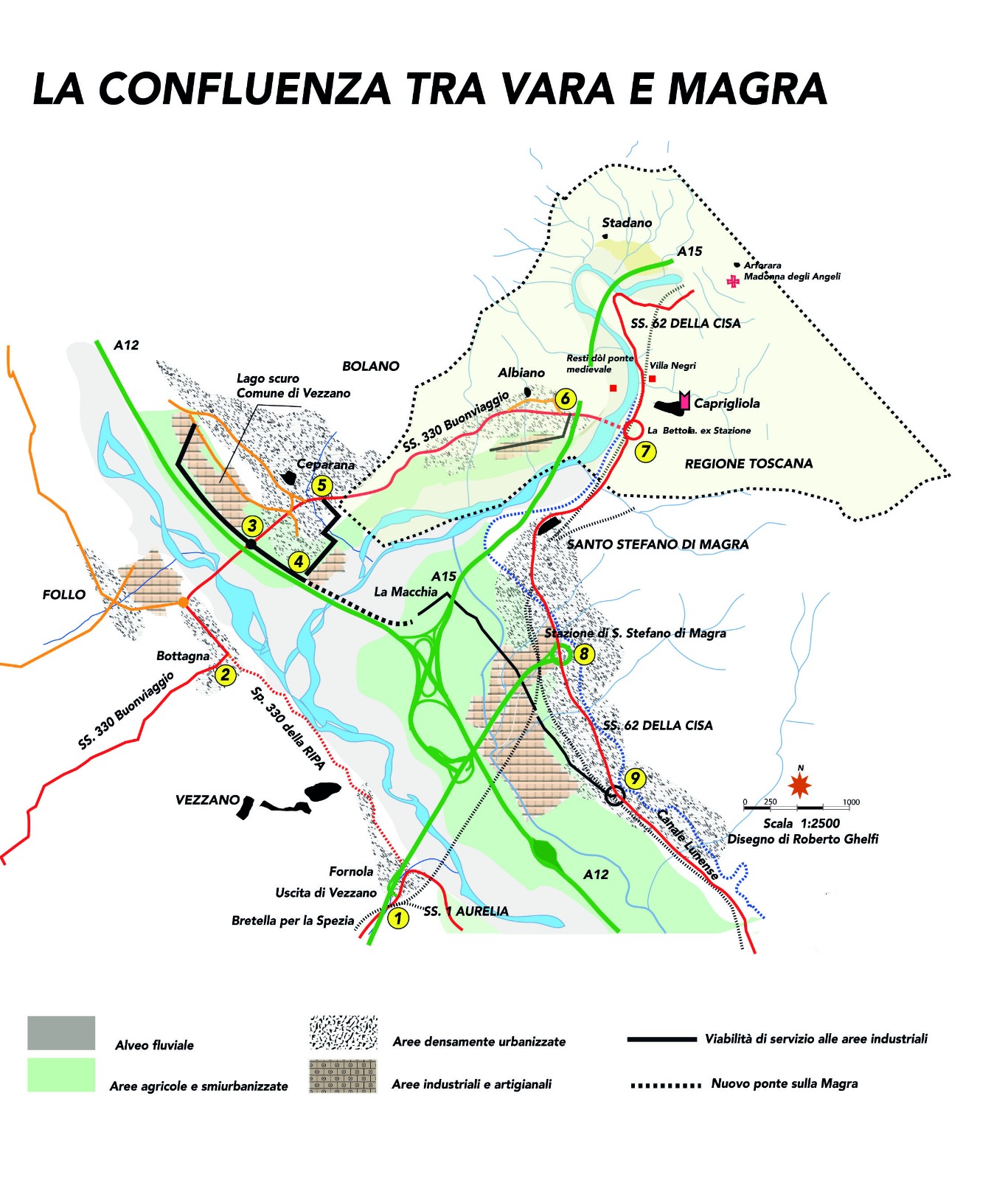 I nodi viari della Bassa Lunigiana