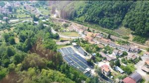 Una panoramica della struttura Damiani dall’alto