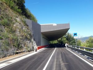 Un tratto della Provinciale della Ripa