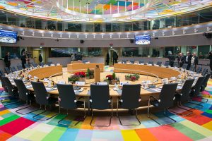 Il tavolo del Consiglio Europeo