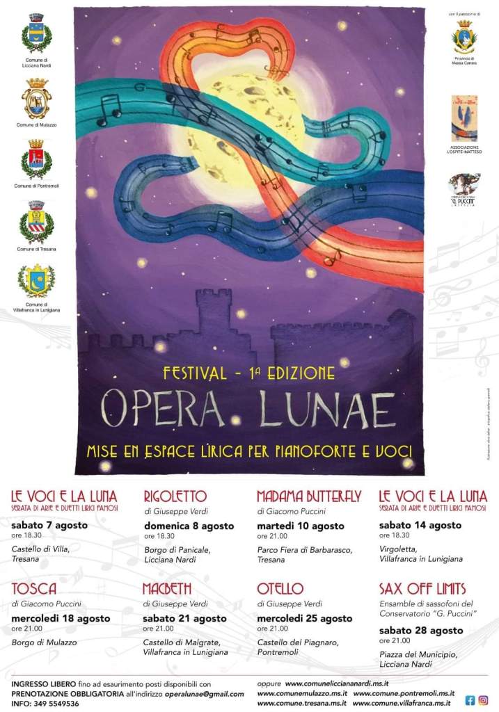 Lunigiana: prima edizione del Festival “Opera Lunae” Lunigiana: prima edizione del Festival “Opera Lunae”