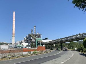 La centrale Enel a carbone di Vallegrande