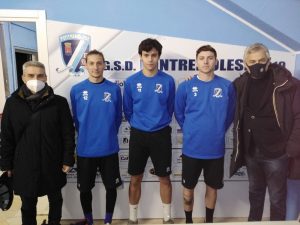I tre nuovi acquisti della Pontremolese arrivati a fine 2021 Lorenzo Tonazzini, Edoardo Carlini e Nicola Manfredi.