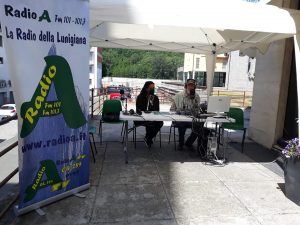 Un momento di una trasmissione di Radio A