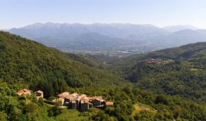 Una vista panoramica della frazione di Terceretoli nella frazione di Mulazzo