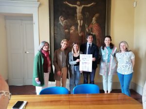 La presentazione dell'iniziativa "Borgo da Sfogliare", con il sindaco Jacopo Ferri