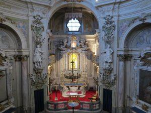 L'interno dell'oratorio di Nostra Donna