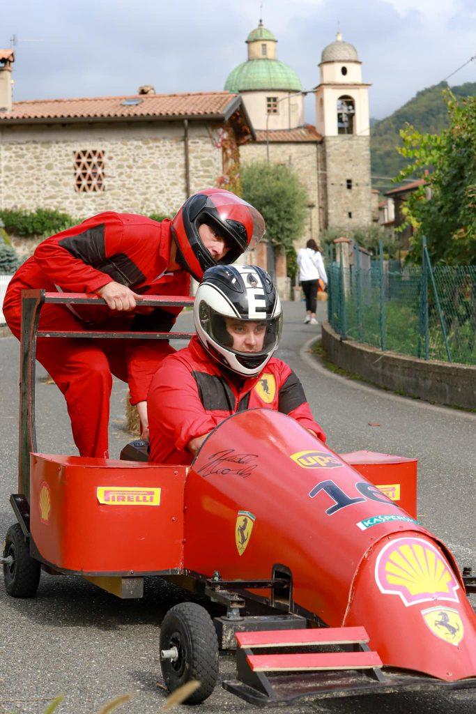Il team “Ferrari” pronto a partire. (Foto Lunigiana World)