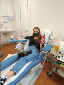 La prima donazione di Cristina Riano