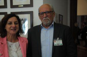 L'assessore regionale alle politiche sociali, Serena Spinelli, e il Governatore della Confraternita di Misericordia di Bagnone, Mareno Barbieri 