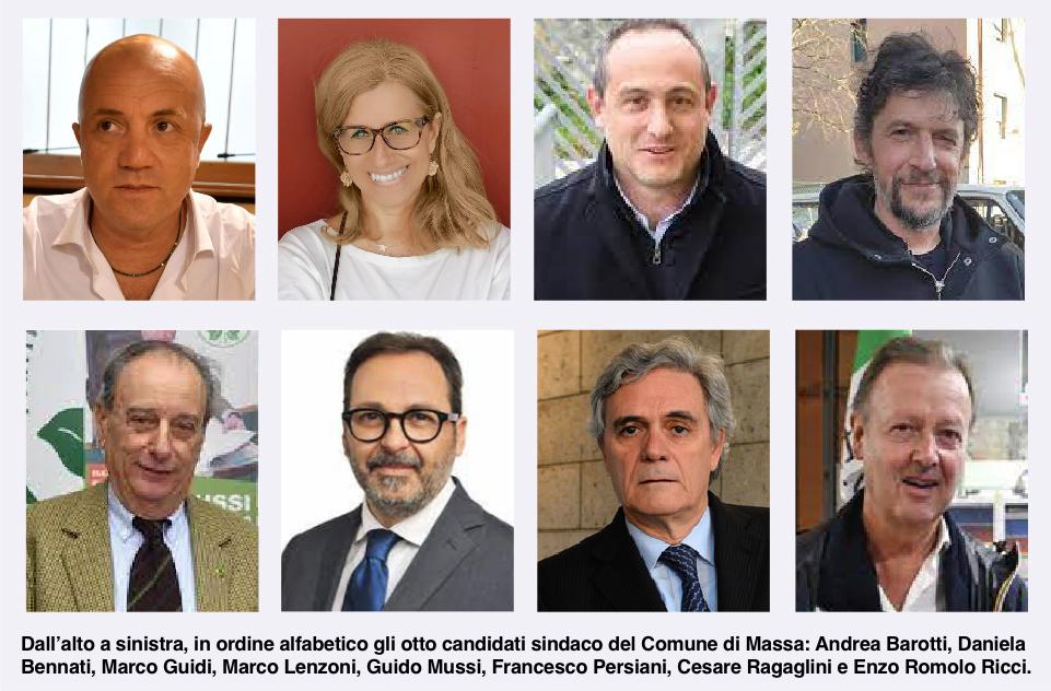 Sono otto i candidati alla poltrona di sindaco di Massa Sono otto i candidati alla poltrona di sindaco di Massa