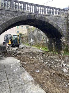 I lavori in corso a “Il ponte” di Monzone.