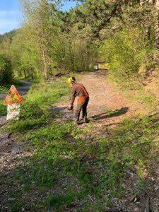 I lavori sulla strada rurale di Agnino