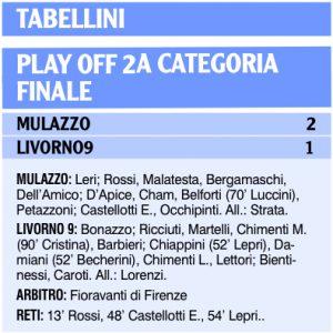 Il tabellino della partita tra Mulazzo e Livorno9
