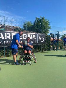 La premiazione di Giacomo Perfigli al torneo di Tennis "Sardegna l’Alghero Open Futures"