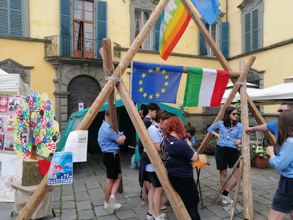 Gli scout Pontremoli, durante la giornata del Volontariato dello scorso giugno