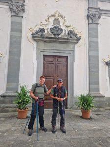 Fabio Fabiani e Luigi Terenzoni durante il loro cammino